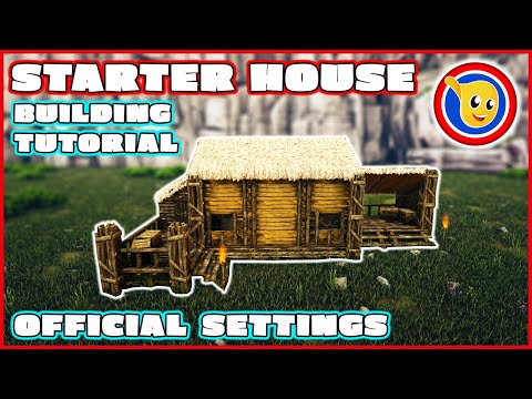 Ark: How To Build A Starter House | Building Tutorial | Official Settings