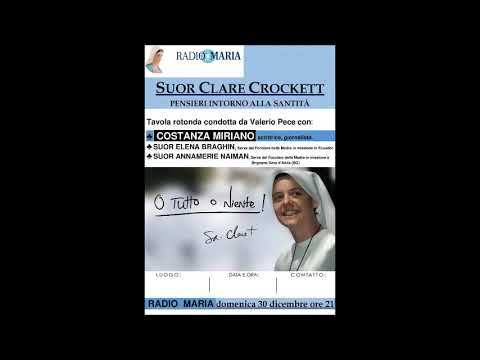"SUOR CLARE CROCKETT - Pensieri intorno alla santità"
