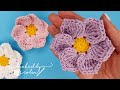 The Olivia Flower How To Crochet A Simple Flower Easy Tutorial