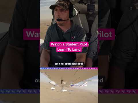 Watch a Student Pilot Learn To Land