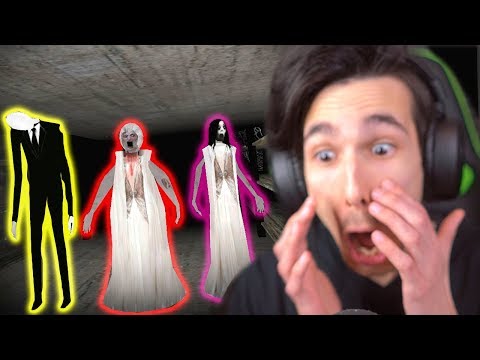 GRANNY'S FULL FAMILY?! | Slendrina