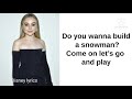 Do You Want To Build A Snowman Disney Circle S Star Letra