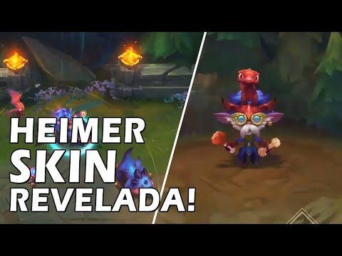 PREVIEW DA SKIN HEIMERDINGER TREINADOR DE DRAGÕES!