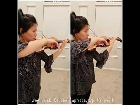 Wieniawski Etudes- Caprices for two violins, Op.18, No. 1 by Mikyung Kim Kwon