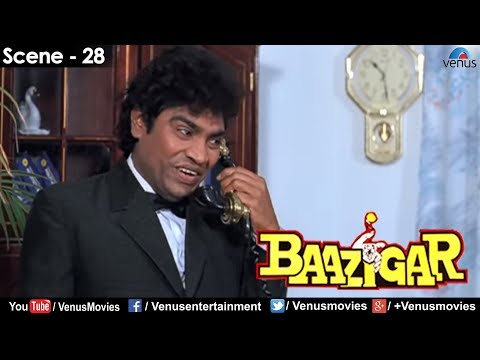 Johnny Lever on the phone (Baazigar)