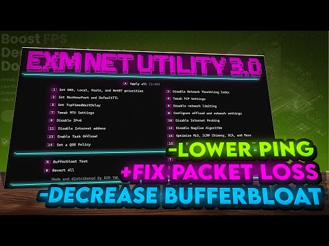 *ULTIMATE* Network Optimization Tool🔧 (Lower ping, fix packet loss)