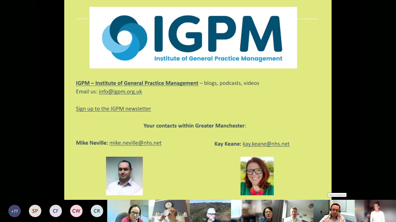 GM Practice Manager Forum - September 2021