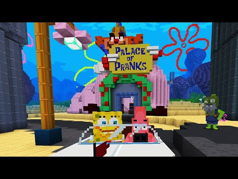 Minecraft x SpongeBob DLC Walkthrough Part 2 - Giving the Best day to Sandy, Mr. Krabs, and Plankton