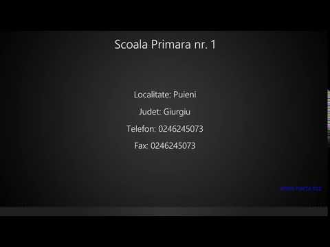 Scoala Primara nr. 1 Puieni