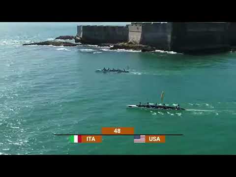 2021 World Rowing Beach Sprint Finals, Oeiras, Portugal - ITALIA PELORO Vs USA - CMix4x+