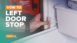 How to replace left freezer drawer stop (part # WPW10485096) on your Whirlpool refrigerator