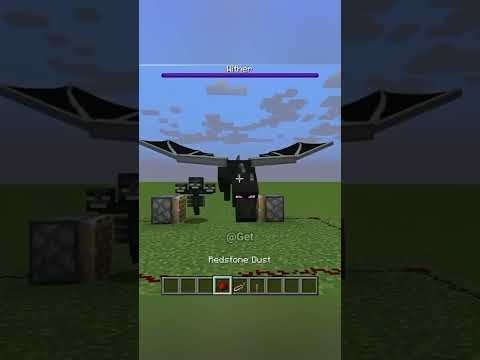 Insane MINECRAFT Wither + Dragon Fusion #shorts