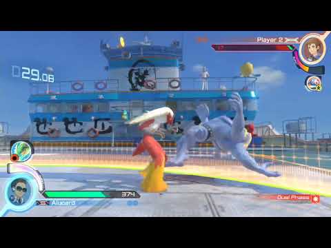 Pokken Battle Machamp VS Blaziken VS Cousin Rematch