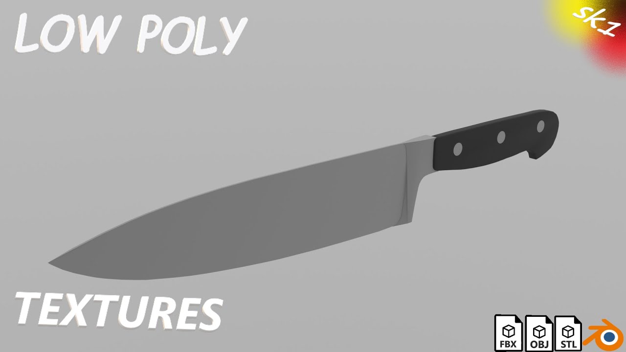 kitchen knife(part 1) | CGTrader