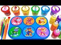 Satisfying Video l How To Make Rainbow Lollipop Candy with Paw Patrol Slime Mixing Cutting ASMR #82