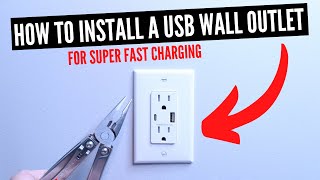 USB Outlet DIY Installation