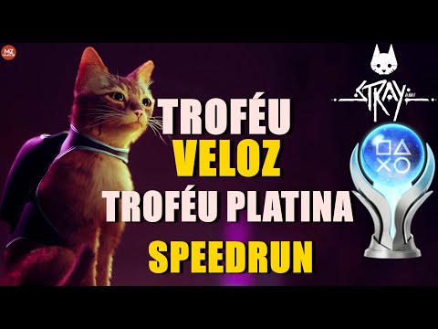 STRAY (PS5) | TROFÉU - VELOZ (1:31:28) / Troféu de PLATINA | SpeedRun Full Game