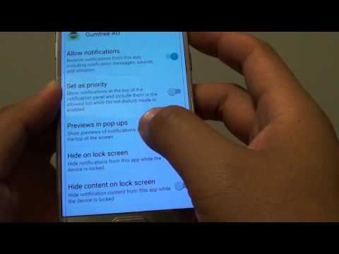 Samsung Galaxy S7: How to Enable / Disable App's Notification Preview Popup