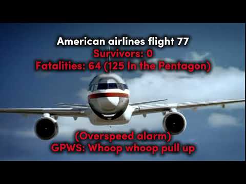 American airlines flight 77 With CVR + Animation