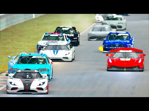 Koenigsegg Hypercars vs NASCAR 2020 at Mugello