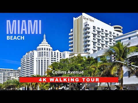 [4K] Miami Beach, Florida - Collins Avenue Daytime