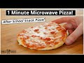 1 Minute MICROWAVE PIZZA ! The EASIEST 1 minute Pizza Recipe!