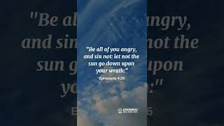 Verse of the day: Ephesians 4:26 | GoodnessBible