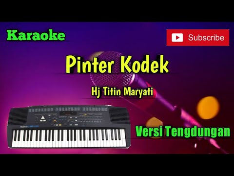 Pinter Kodek ( Hj Titin Maryati ) Karaoke Versi Sandiwaraan - Tengdung Cover
