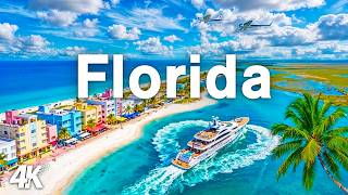 Florida 4K Drone Footage | Miami Beach, Scenic Coastline & Luxury Yachts, Emerald Blue Paradise