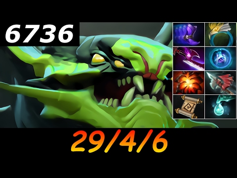 Dota 2 Viper 6736 MMR 29/4/6 (Kills/Deaths/Assists) Ranked Full Gameplay