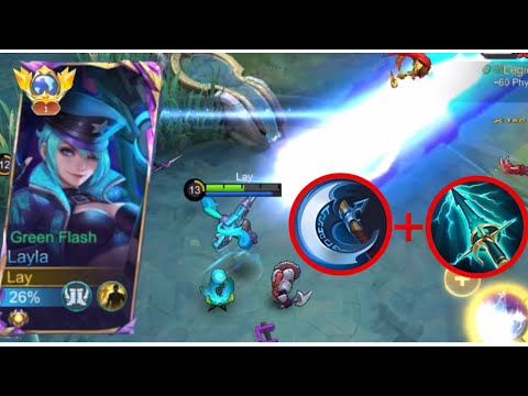 Layla new savage build is here🔥 insane critical damage || try this build in your on risk ||