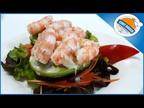 AGUACATE CON CAMARONES, tienes que probar esta receta Video