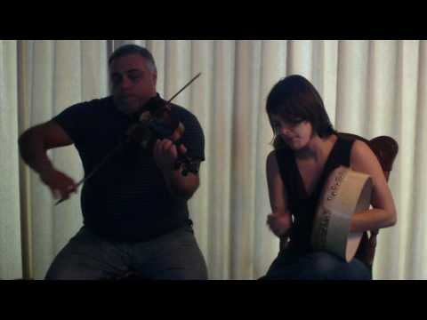 tony demarco and anna colliton - fiddle and bodhran - larry redican's/the mountain top