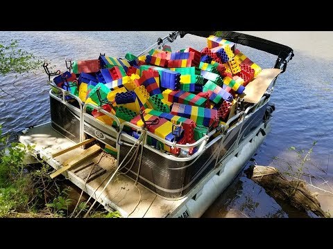 Lego Cabin Tear down & moving 400 lbs of legos