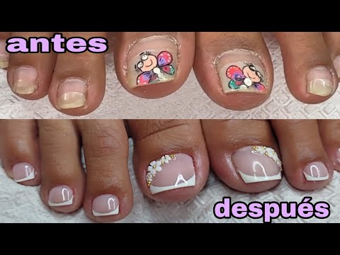 PEDICURA CON GEL SEMIPERMANENTE | #miarteentusuñas  💅🦶🏼😍