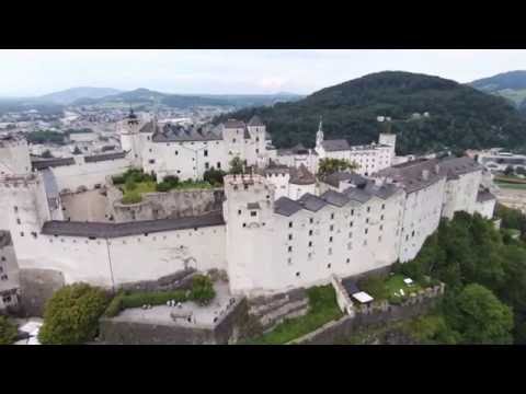 Luftaufnahme Salzburg Festung Hohensalzburg mit Drohne HD
