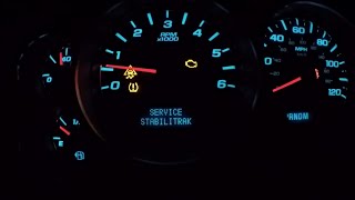 DIY FIX! 07-13 Chevy/Gmc Service Stabili Track/Traction Control Signals- Blinking Engine Light