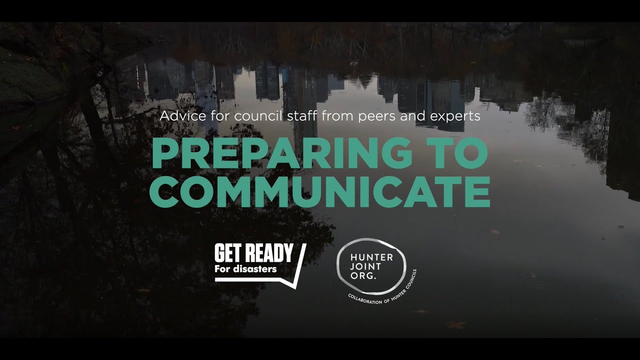Preparing to Communicate about Disasters