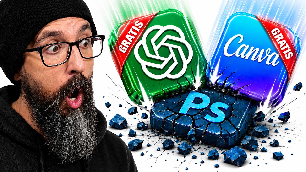 💥 SE ACABO PHOTOSHOP 💥 CHATGPT y CANVA acaban de destrozarlo