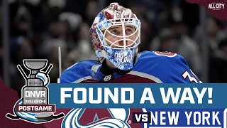 Blackwood and the Colorado Avalanche find a way in OT against the New York Rangers