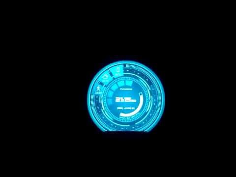 Futuristic GUI Watch Face Video