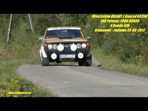 Mieczysław GALANT / K. KOZIOŁ - FSO Polonez 2000 OBRSO - 4 Runda SZK Dzwonowa - Jodlowa 2012