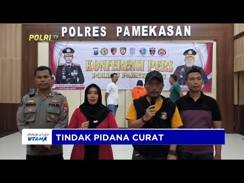 POLRES PAMEKASAN UNGKAP KASUS PENCURIAN