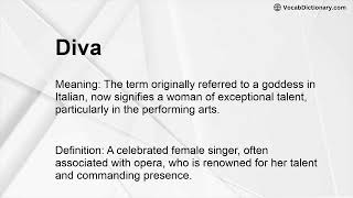 Diva Meaning