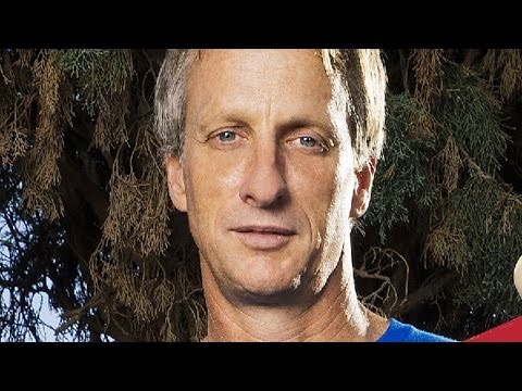 Skate star Tony Hawk busts hoverboard move