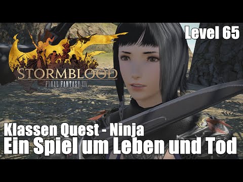 Final Fantasy XIV: Stormblood | 🐱‍👤 Ein Spiel um Leben und Tod | Level 65 | Ninja | [HD+]