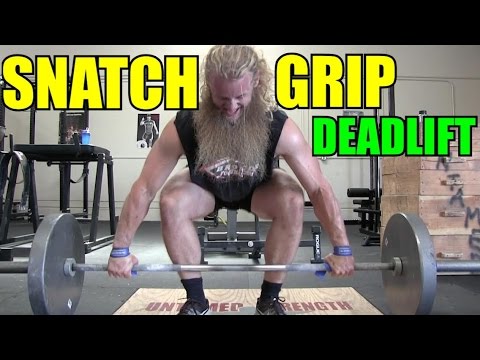 Increase Your Deadlift : How To Snatch Grip Deadlift