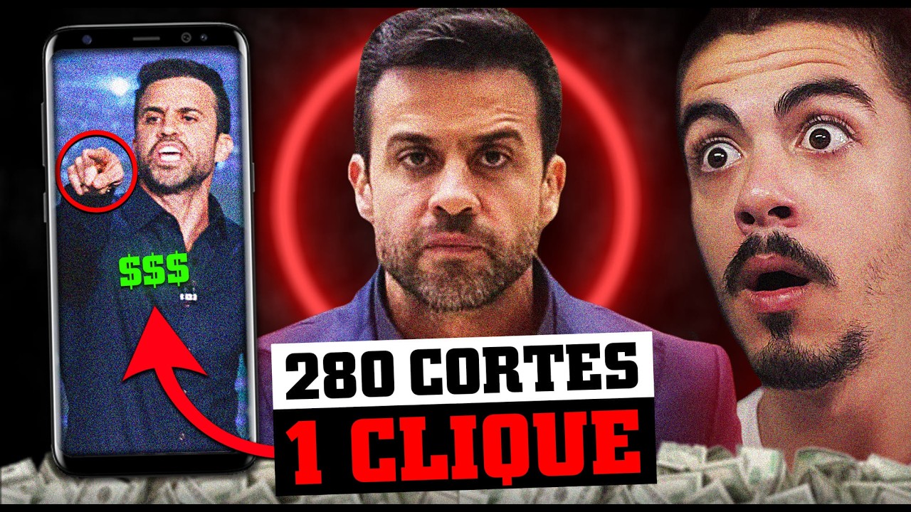 PABLO MARÇAL: 280 CORTES MONETIZADOS com 1 CLIQUE pelo CELULAR *SEM PAGAR*