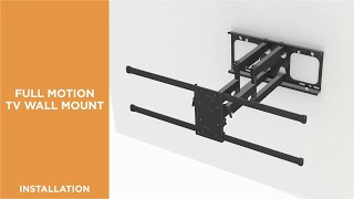 How to Install Full-Motion TV Wall Mount - LPA49-486