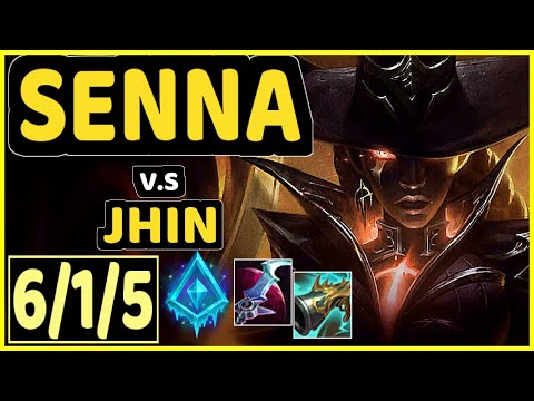 LODIK (SENNA) vs JHIN - 6/1/5 KDA BOTTOM ADC GAMEPLAY - EUW Ranked GRANDMASTER